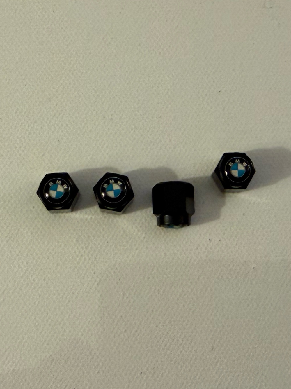 BMW Valve Stem Caps in Black Set of 4 NWT